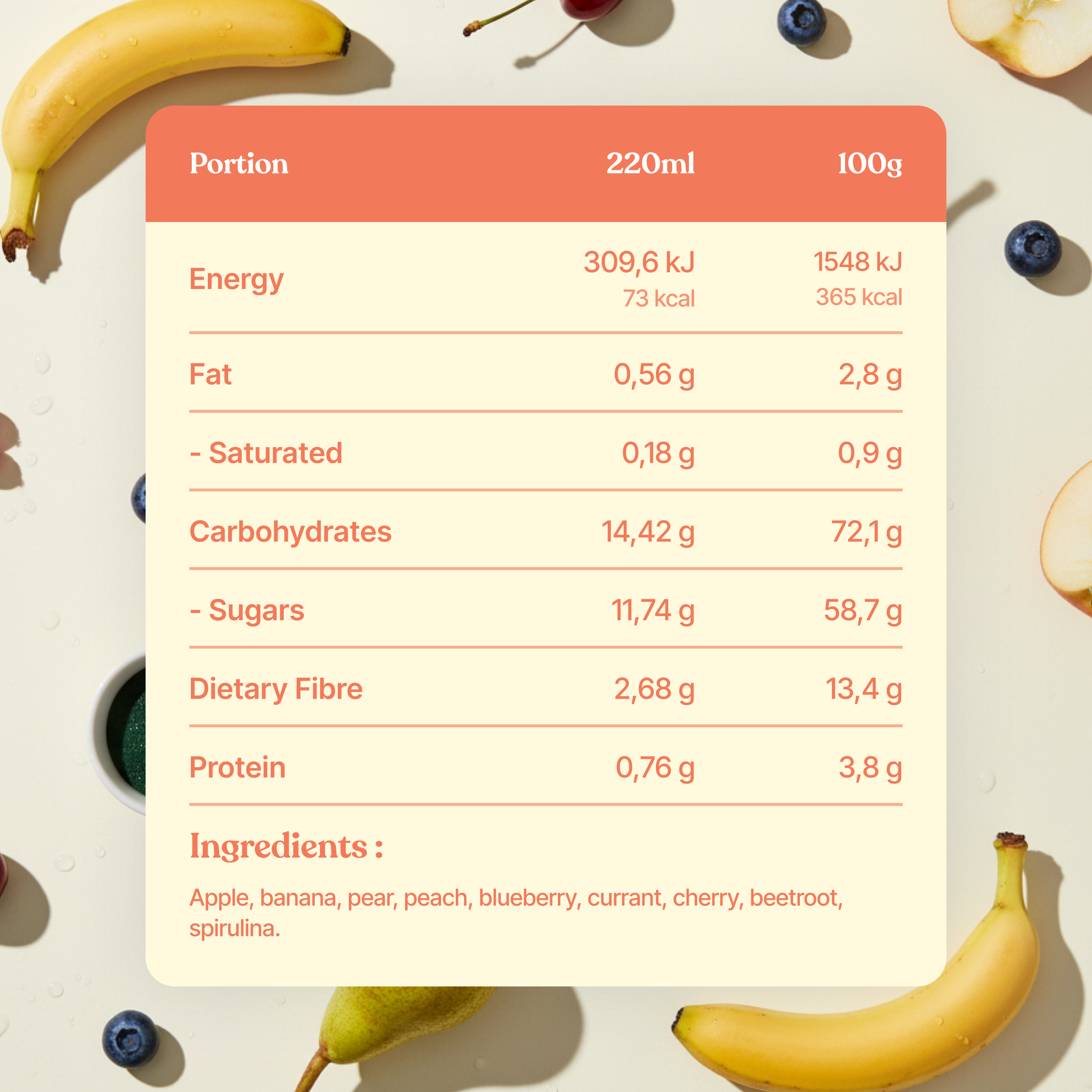 Capri Calm (Apple, Pear or Peach)